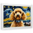 thumbnail image 1 of Stephen Chambers 14x12 White Modern Wood Framed Wall Art Titled - Poodle 9, 1 of 6