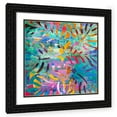 thumbnail image 1 of Stephen Chambers 15x15 Black Ornate Wood Framed With Double Matting Wall Art Titled - Hawaiian Palm 4, 1 of 6