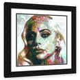 thumbnail image 1 of Stephen Chambers 15x15 Black Ornate Wood Framed With Double Matting Wall Art Titled - Lady Gaga 1, 1 of 6