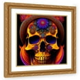 thumbnail image 1 of Stephen Chambers 15x15 Gold Ornate Wood Framed With Double Matting Wall Art Titled - Skull 85, 1 of 6