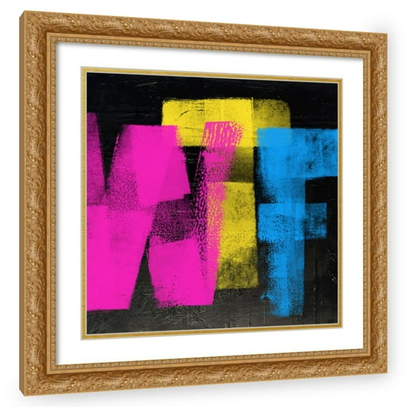 Stephen Chambers 15x15 Gold Ornate Wood Framed With Double Matting Wall Art Titled - Wtf Black