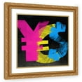 thumbnail image 1 of Stephen Chambers 15x15 Gold Ornate Wood Framed With Double Matting Wall Art Titled - Yes Black, 1 of 6