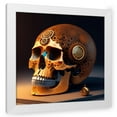 thumbnail image 1 of Stephen Chambers 15x15 White Modern Wood Framed Wall Art Titled - Skull 14, 1 of 6