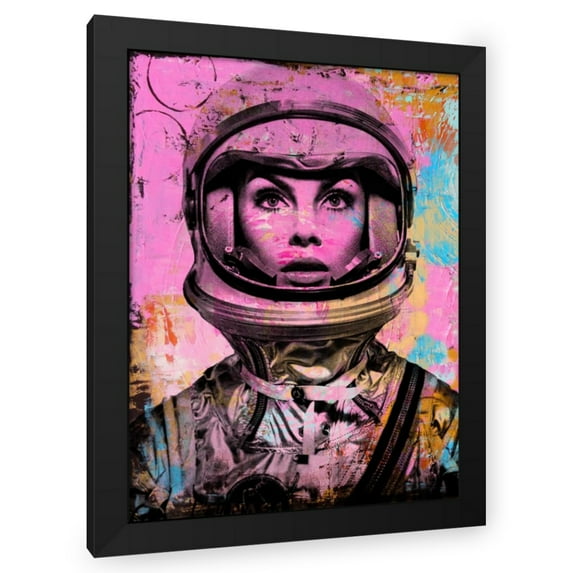 Stephen Chambers 15x18 Black Modern Wood Framed Wall Art Titled - Jeannie Shrimpton Circles