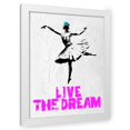 thumbnail image 1 of Stephen Chambers 15x18 White Modern Wood Framed Wall Art Titled - Live The Dream 2, 1 of 6