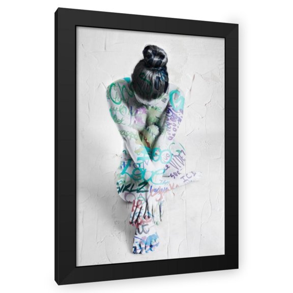 Stephen Chambers 17x24 Black Modern Wood Framed Wall Art Titled - Inflection