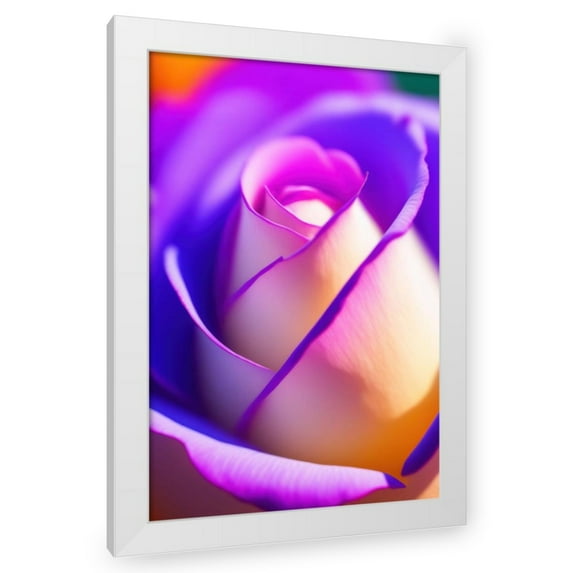 Stephen Chambers 17x24 White Modern Wood Framed Wall Art Titled - Flower22