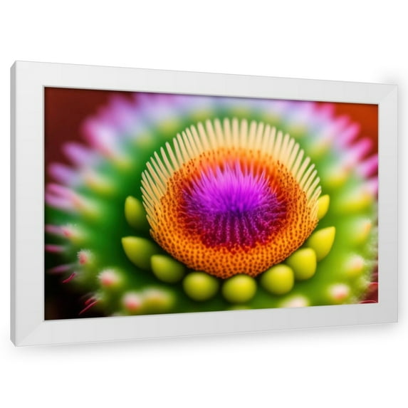 Stephen Chambers 18x13 White Modern Wood Framed Wall Art Titled - Flower18