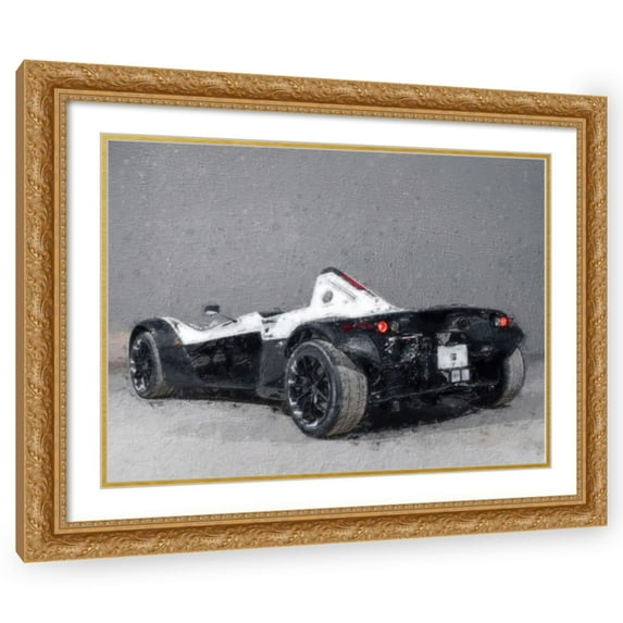 Stephen Chambers 18x14 Gold Ornate Wood Framed With Double Matting Wall Art Titled - Bac Mono 6