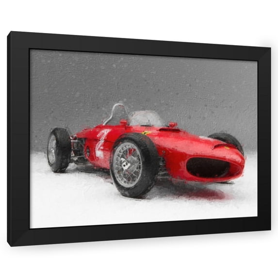 Stephen Chambers 18x15 Black Modern Wood Framed Wall Art Titled - Ferrari 156 Sharknose 3