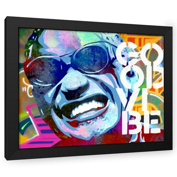 Stephen Chambers 18x15 Black Modern Wood Framed Wall Art Titled - Ray Good Vibe