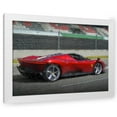 thumbnail image 1 of Stephen Chambers 18x15 White Modern Wood Framed Wall Art Titled - Ferrari Daytona Sp3 9, 1 of 6