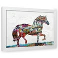 thumbnail image 1 of Stephen Chambers 18x15 White Modern Wood Framed Wall Art Titled - Wildhorse 1, 1 of 6