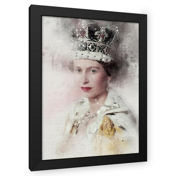 Stephen Chambers 18x24 Black Modern Wood Framed Wall Art Titled - Coronation Day Watercolor