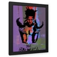 thumbnail image 1 of Stephen Chambers 19x24 Black Modern Wood Framed Wall Art Titled - Basquiat Boxer Layers, 1 of 6