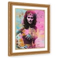 thumbnail image 1 of Stephen Chambers 19x24 Gold Ornate Wood Framed With Double Matting Wall Art Titled - Wonderwoman Circles, 1 of 6