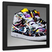 Stephen Chambers 20x20 Black Modern Wood Framed Wall Art Titled - Air Jordan 3
