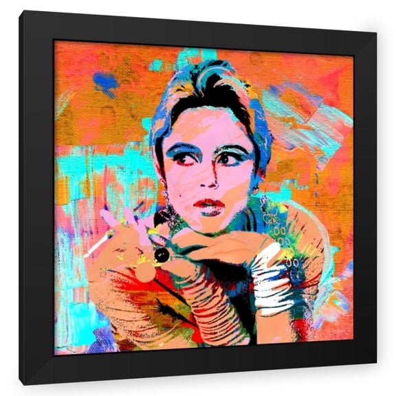 Stephen Chambers 20x20 Black Modern Wood Framed Wall Art Titled - Edie Sedgwick 2
