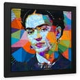 thumbnail image 1 of Stephen Chambers 20x20 Black Modern Wood Framed Wall Art Titled - Frida Graffiti Final, 1 of 6