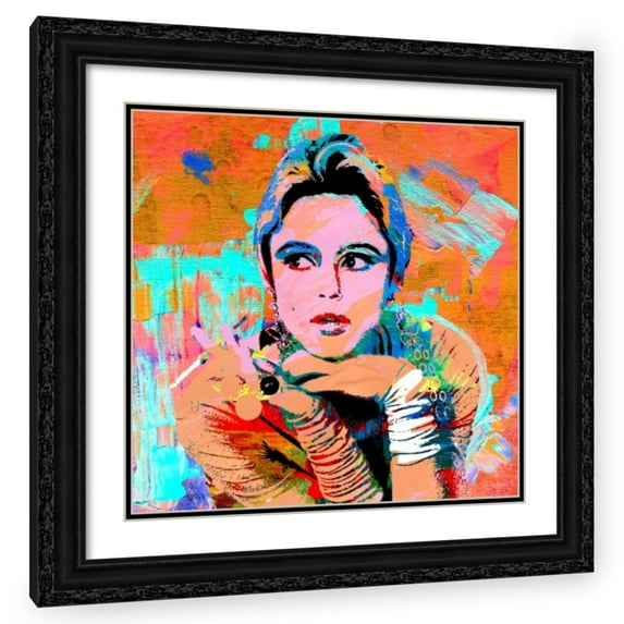 Stephen Chambers 20x20 Black Ornate Wood Framed With Double Matting Wall Art Titled - Edie Sedgwick 2