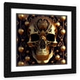 thumbnail image 1 of Stephen Chambers 20x20 Black Ornate Wood Framed With Double Matting Wall Art Titled - Skull 66, 1 of 6