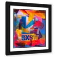 thumbnail image 1 of Stephen Chambers 20x23 Black Ornate Wood Framed With Double Matting Wall Art Titled - Sxsw 2, 1 of 6