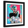 thumbnail image 1 of Stephen Chambers 20x24 Black Ornate Wood Framed With Double Matting Wall Art Titled - Food Is, 1 of 6