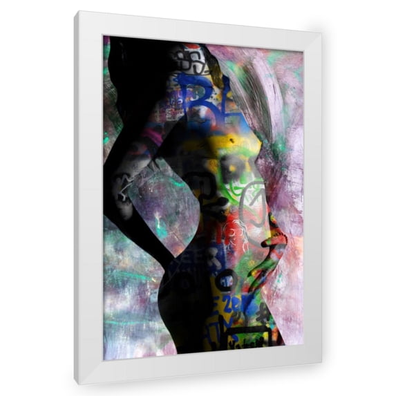 Stephen Chambers 23x32 White Modern Wood Framed Wall Art Titled - Exotic