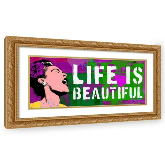 Stephen Chambers 24x13 Gold Ornate Wood Framed With Double Matting Wall Art Titled - Billie Lib