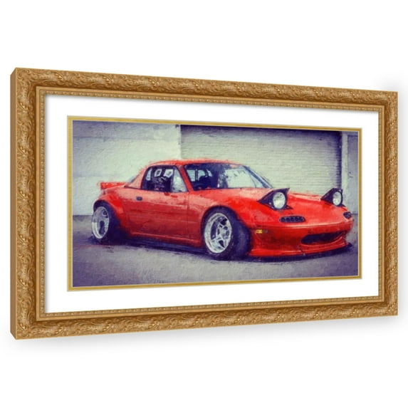 Stephen Chambers 24x15 Gold Ornate Wood Framed With Double Matting Wall Art Titled - Rb Miata 5