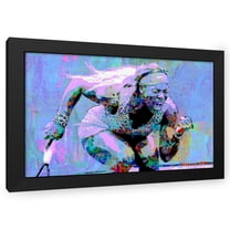 Stephen Chambers 24x17 Black Modern Wood Framed Wall Art Titled - Serena 2