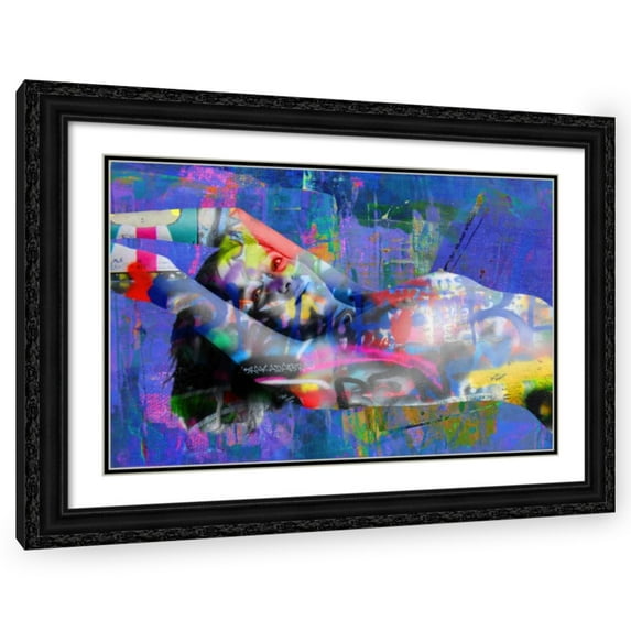 Stephen Chambers 24x17 Black Ornate Wood Framed With Double Matting Wall Art Titled - Kadabra