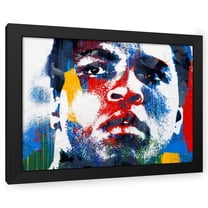 Stephen Chambers 24x19 Black Modern Wood Framed Wall Art Titled - Ali 2