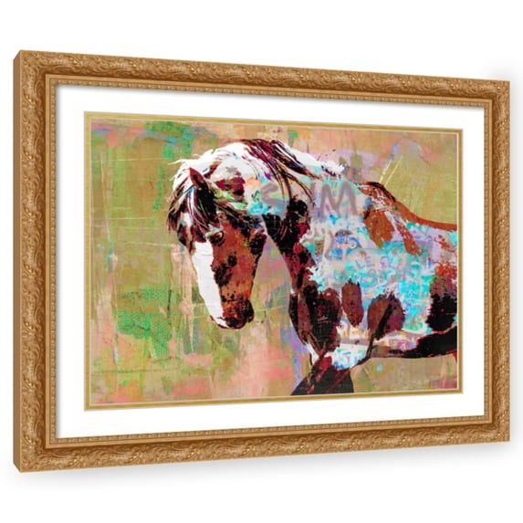 Stephen Chambers 24x19 Gold Ornate Wood Framed With Double Matting Wall Art Titled - Picasso