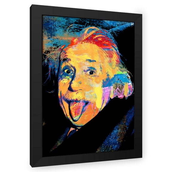 Stephen Chambers 24x32 Black Modern Wood Framed Wall Art Titled - Einstein