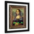 thumbnail image 1 of Stephen Chambers 25x32 Black Ornate Wood Framed With Double Matting Wall Art Titled - Davinci Invaders Final, 1 of 6