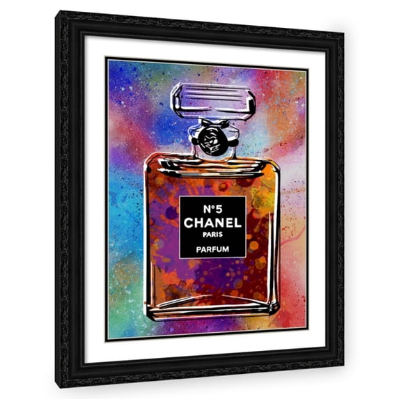 Stephen Chambers 25x32 Black Ornate Wood Framed With Double Matting Wall Art Titled - Perfume