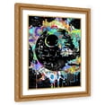 thumbnail image 1 of Stephen Chambers 25x32 Gold Ornate Wood Framed With Double Matting Wall Art Titled - Death Star Graffiti, 1 of 6