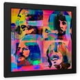thumbnail image 1 of Stephen Chambers 26x26 Black Modern Wood Framed Wall Art Titled - Let It Be Psychedelic, 1 of 6