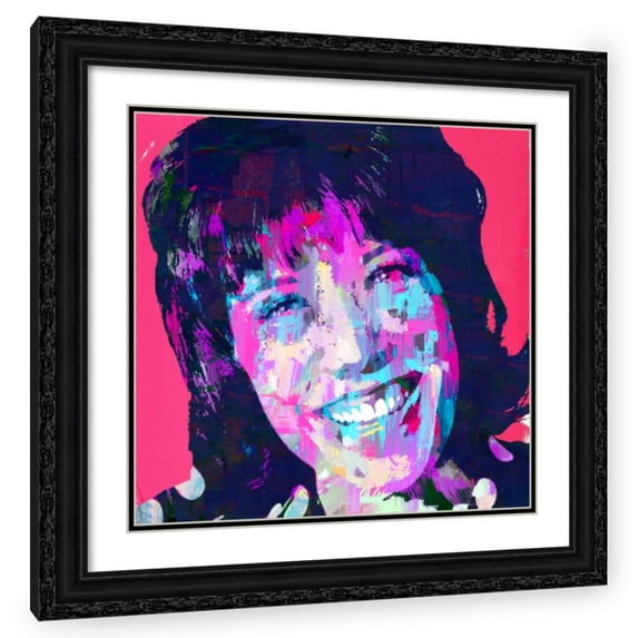 Stephen Chambers 26x26 Black Ornate Wood Framed With Double Matting Wall Art Titled - Lily Tomlin