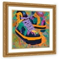 thumbnail image 1 of Stephen Chambers 26x26 Gold Ornate Wood Framed With Double Matting Wall Art Titled - Air Jordan 32, 1 of 6