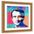 thumbnail image 1 of Stephen Chambers 26x26 Gold Ornate Wood Framed With Double Matting Wall Art Titled - Macron 2, 1 of 6