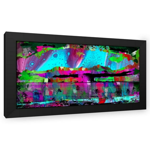 Stephen Chambers 32x19 Black Modern Wood Framed Wall Art Titled - Crossroads Baker Test