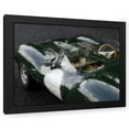 thumbnail image 1 of Stephen Chambers 32x25 Black Modern Wood Framed Wall Art Titled - Jaguar D Type 5, 1 of 6