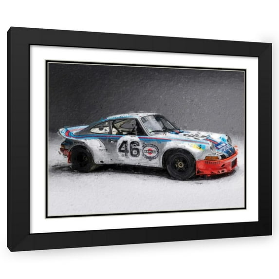 Stephen Chambers 32x25 Black Ornate Wood Framed With Double Matting Wall Art Titled - 911 7