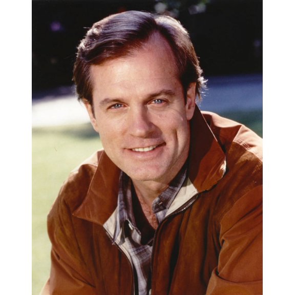Stephen Collins smiling in Brown Leather Jacket Photo Print (24 x 30)