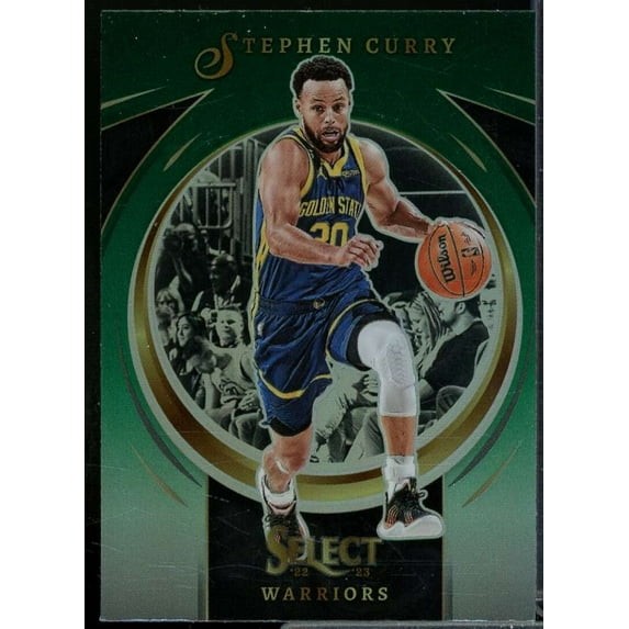 Stephen Curry Card 2022-23 Select Certified Prizms Green #7