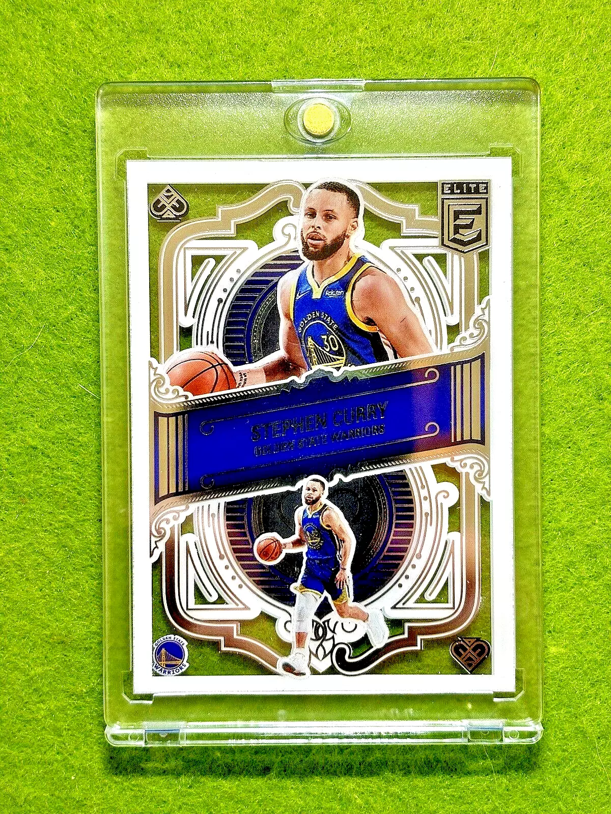 Stephen Curry ELITE DECK CLEAR CARD JERSEY #30 WARRIORS SP 2022-23 