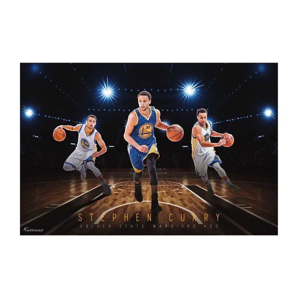 Stephen Curry Golden State Warriors Fathead Giant Removable Wall Decal