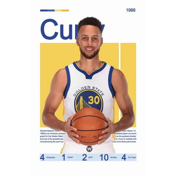 Stephen&Curry Poster 12x18inch (30x46cm) poster, perfect for any room! Frameless art Wall Art Gift